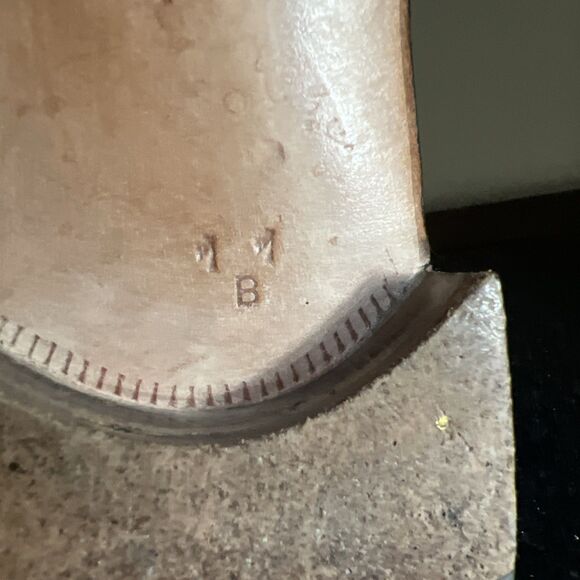 SALVATORE FERRAGAMO Men's Wingtip Oxford Leather Shoes 11 B Cognac Brown Italy - Picture 11 of 16